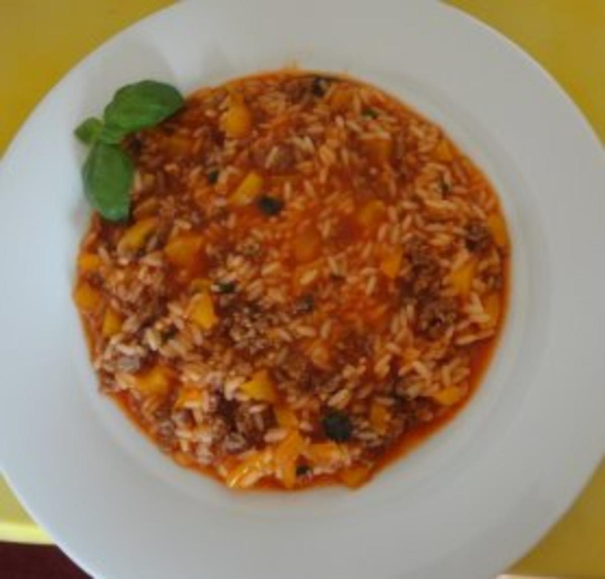 Rotes HackRisotto Rezept mit Bild kochbar.de
