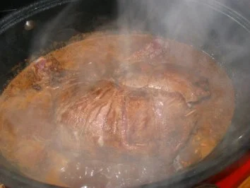 Rehbockkeule gebeizt ( Buttermilch+Rotwein ) - Rezept - Bild Nr. 9