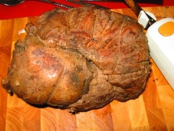 Rehbockkeule gebeizt ( Buttermilch+Rotwein ) - Rezept - Bild Nr. 11