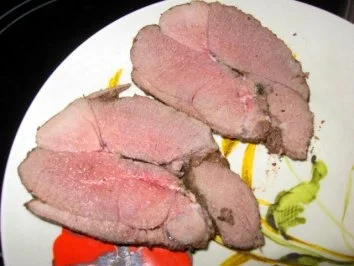 Rehbockkeule gebeizt ( Buttermilch+Rotwein ) - Rezept - Bild Nr. 12