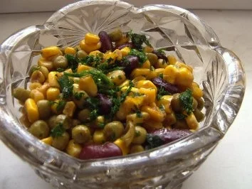 Mais-Erbsen-Kidnay-Salat - Rezept
