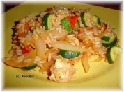 Hauptgericht vegetarisch - Griechische Reispfanne - Rezept