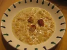 Kartoffel-Mais-Suppe mit Sauerrahm - Rezept
