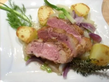 Rezept: Entenbrust "el Greco" - an Fenchelgemüse Entenbrust "el Greco" - an Fenchelgemüse - Rezept