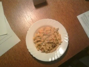 Fusilli in Champignon-Paprika-Rahm - Rezept