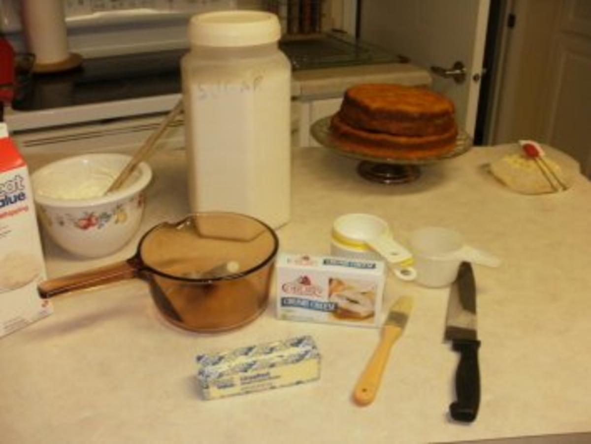 Kuchen- Frosting fuer Amerikanischen Suesskartoffel Kuchen mit Kokonuss Fuellung - Rezept - Bild Nr. 3