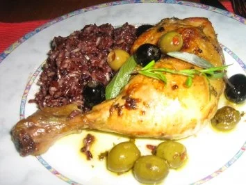 Rezept: Salbeihähnchen mit Oliven Bild Nr. 3 Salbeihähnchen mit Oliven - Rezept - Bild Nr. 3