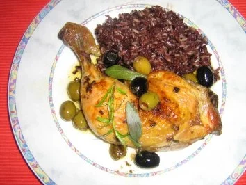 Rezept: Salbeihähnchen mit Oliven Bild Nr. 8 Salbeihähnchen mit Oliven - Rezept - Bild Nr. 8