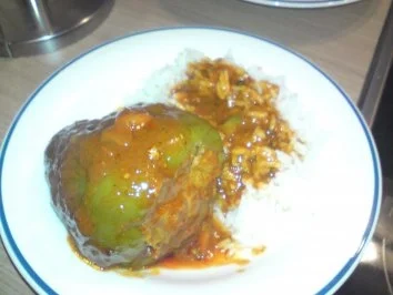 Rezept: gefüllte Paprikaschoten mit Reis Bild Nr. 4 gefüllte Paprikaschoten mit Reis - Rezept - Bild Nr. 4