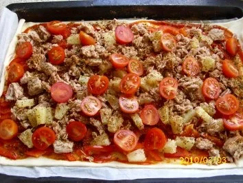 Schnelle Pizza - Rezept - Bild Nr. 2