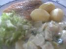 Pangasius-Filet mit Rahmkohlrabi  Salatbeilage - Rezept