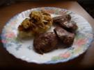 Putenleber mit Zwiebeln und Stampfkartoffeln - Rezept