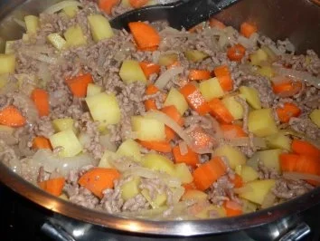 Geschmortes Zwiebelhackfleisch - Rezept - Bild Nr. 8