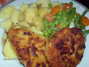 Mischgemüse zu Schweineschnitzel mit Buttersoße - Rezept