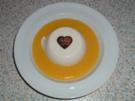 Kokos Panna Cotta auf Mangospiegel - Rezept