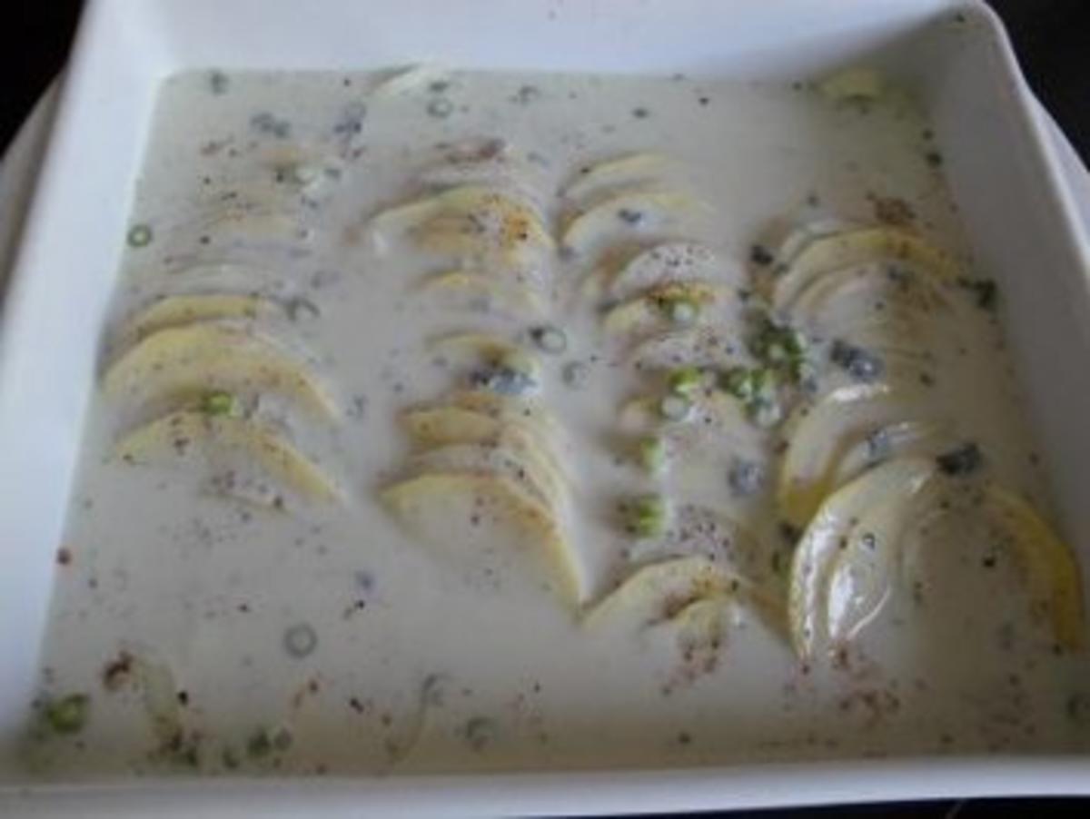 Kartoffelgratin mit Gorgonzola - Rezept - Bild Nr. 5