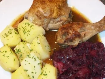 Geschmorte Hähnchenteile - Rezept
