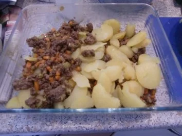 Rezept: AUFLAUF- KARTOFFEL MIT HACK Bild Nr. 4 AUFLAUF- KARTOFFEL MIT HACK - Rezept - Bild Nr. 4