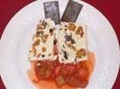 Mascarponeparfait mit Rhabarber und Erdbeeren - Rezept