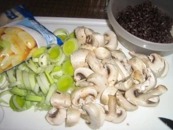 Gnocchi mit Champignion und Lauch gebraten - Rezept - Bild Nr. 2