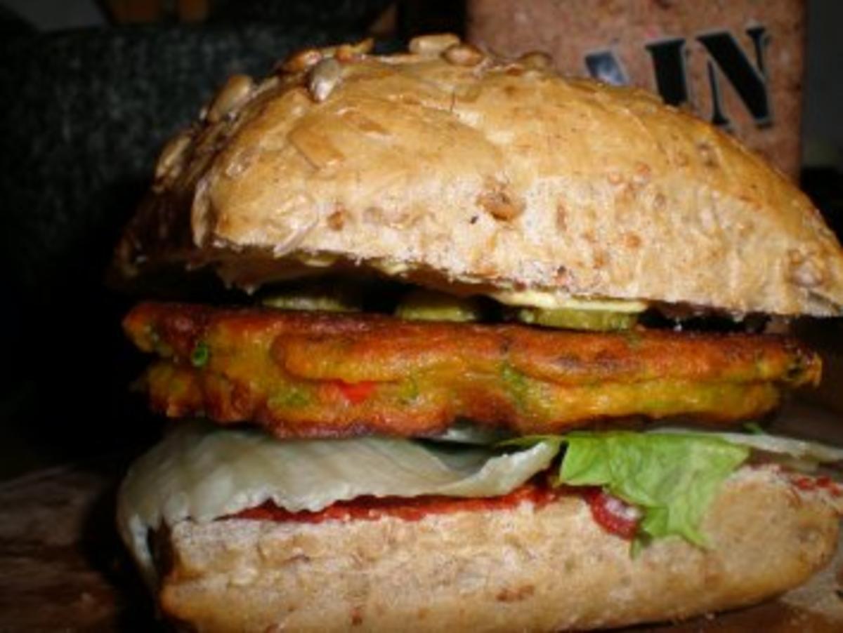 Feuriger Veggie-Burger - Rezept