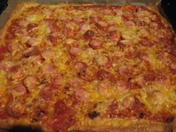 Rezept: Hot Dog Pizza Bild Nr. 5 Hot Dog Pizza - Rezept - Bild Nr. 5