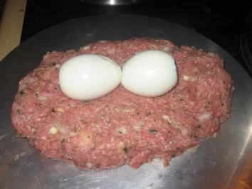 Party: Pikanter Party-Hackbraten, gefüllt.. - Rezept - Bild Nr. 5