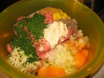 Party: Pikanter Party-Hackbraten, gefüllt.. - Rezept - Bild Nr. 7