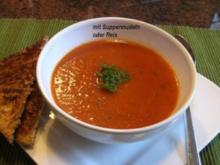 Suppe:    TOMATENCREM - Rezept