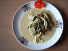 Zucchini mit Curry-Geschnetzeltem - Rezept