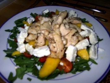 Fruchtiger Salat mit Hähnchenbruststreifen - Rezept - Bild Nr. 8