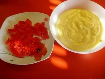 Vanillecreme Pudding mit Himbeer Götterspeise - Rezept - Bild Nr. 4