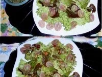 Gefüllte Mini-Paprika auf Weintrauben-Blattsalat - Rezept - Bild Nr. 5