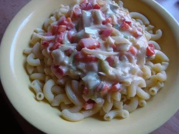 Hörnchennudeln mit Gemüse-Käsesauce - Rezept - Bild Nr. 2