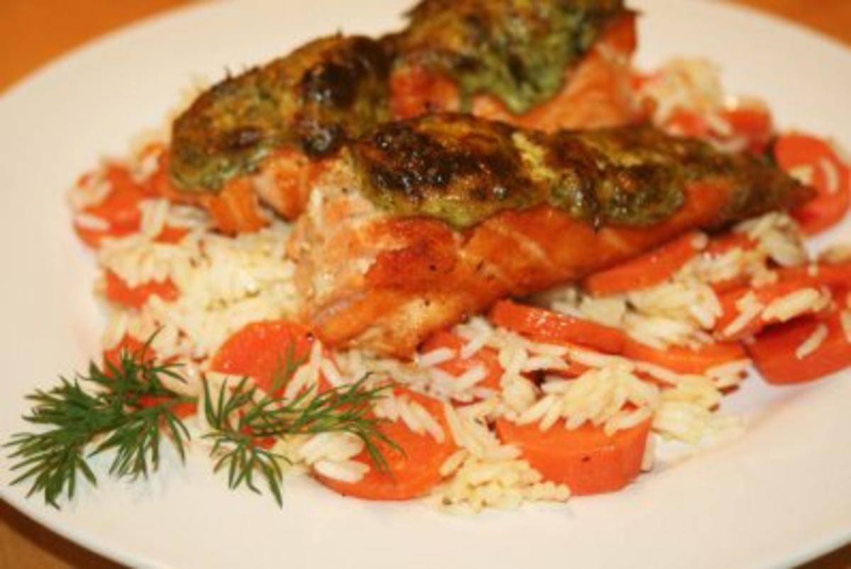 Lachs mit Meerrettichkruste - Rezept