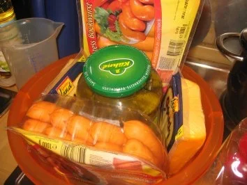 Rezept: Party: Bayr.Bockwurst-Salat für mind. 20 Personen! Bild Nr. 8 Party: Bayr.Bockwurst-Salat für mind. 20 Personen! - Rezept - Bild Nr. 8