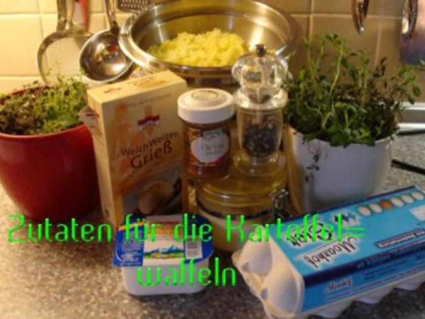 Kartoffelpuffer Waffeleisen backen