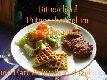 Rezept: Hähnchenschnitzel im Teigmantel Hähnchenschnitzel im Teigmantel - Rezept