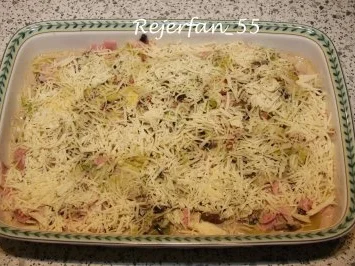 Rezept: Champignon-Lauch-Schinken-Auflauf Bild Nr. 7 Champignon-Lauch-Schinken-Auflauf - Rezept - Bild Nr. 7