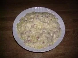 Nudeln mit Specksoße - Rezept