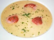 Gemüsecremesuppe mit Fleischwurst - Rezept