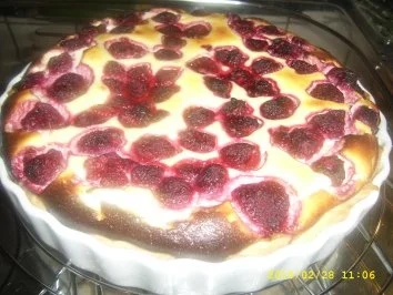 Rezept: Blätterteigtarte mit Himbeercreme Blätterteigtarte mit Himbeercreme - Rezept