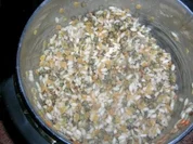 Buntes Linsen-Reis-Kartoffel-Rösti - leckere Beilage - (ich hatte es mal zu meiner gefüllten Wachtel - aber für eine Freundin wieder "rausgekramt" - Rezept