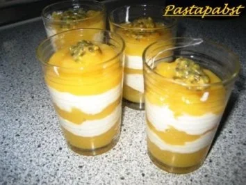 Rezept: Maracuja - Vanille - Creme Maracuja - Vanille - Creme - Rezept