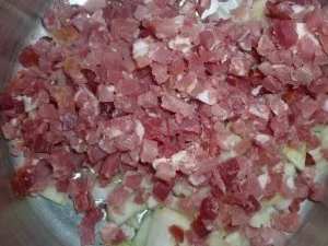 Geräucherte Bierrippe mit Orangenhonigkruste und dicken Bohnen an Salzkartoffeln - Rezept - Bild Nr. 4