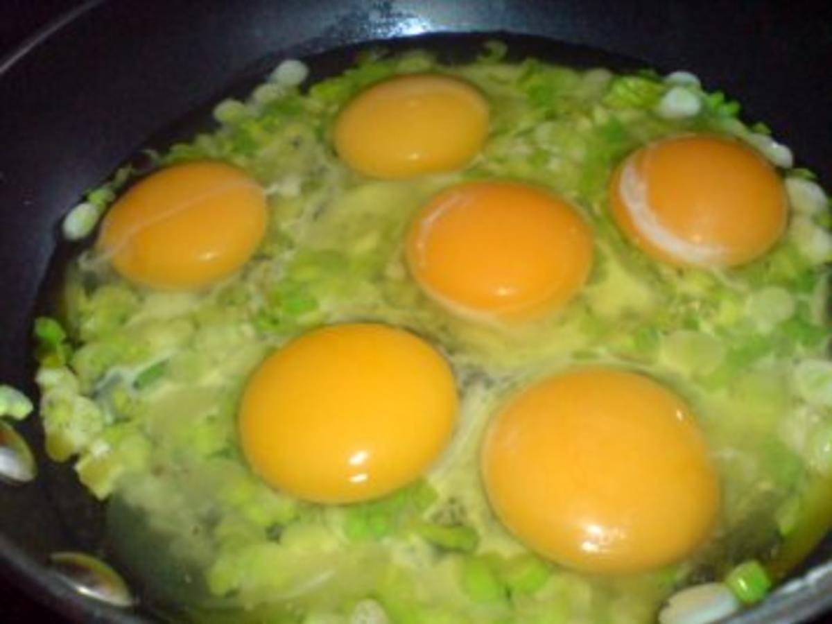 Kartoffelbrei mit Rührei und Gurkensalat - einfach - von loewe_bs
