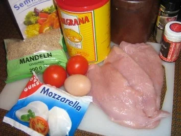 Puten-Cordonbleu in Mandel-Parmesan Panade mediteran - Rezept - Bild Nr. 2