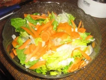 Romanaherzensalat mit Möhren und Petersilienwurzel - Rezept - Bild Nr. 4