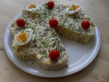 Rezept: Kartoffelsalattorte Bild Nr. 2 Kartoffelsalattorte - Rezept - Bild Nr. 2