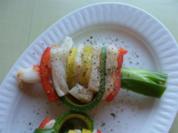 Tintenfisch-Zucchini-Paprika-Spieß - Rezept